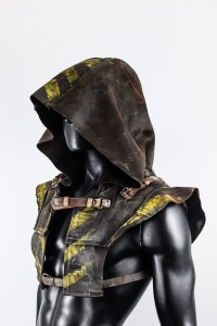 Brown Leather Cowl