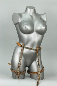 Apocalyptic leather thigh harness