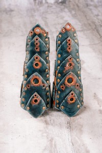 Set of leather bracers